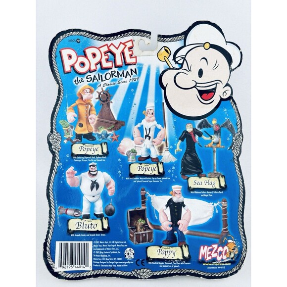 Vintage Popeye Sailorman Sea Hag Mezco Action Figure 2001‎ - Read! - Picture 11 of 15